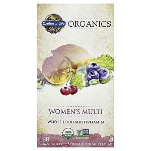 Garden of Life - Multivitamínico Feminino mykind Organics Women's Multi 120 Comprimidos