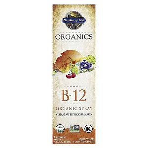 Garden of Life - Suplemento de Vitamina B12 Orgânica em Spray mykind Organics Framboesa 58 ml