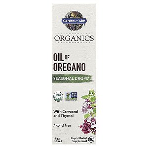Garden of Life - Extrato de Óleo de Orégano Orgânico em Gotas mykind Organics 30 ml