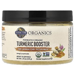 Garden of Life - Suplemento de Cúrcuma Orgânica Fermentada em Pó mykind Organics 135 g