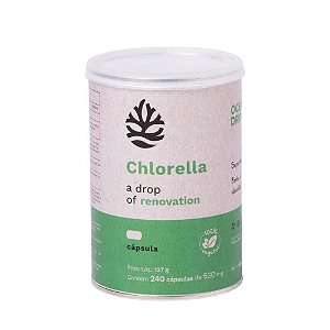 Chlorella 530mg 240 Cápsulas - Ocean Drop