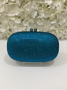 BOLSA MINU AZUL TURQUESA OVAL