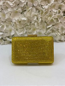 BOLSA MINU AMARELA QUADRADA FINA