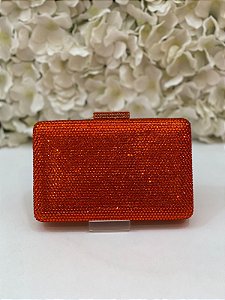 BOLSA MINU LARANJA QUADRADA FINA