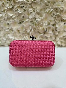 BOLSA BOTTEGA ROSA CHICLETE GD