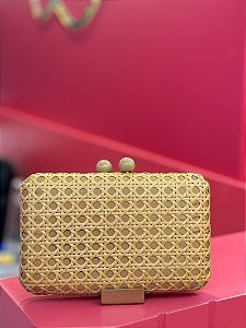 BOLSA PALHA TRANÇADA RATTAN