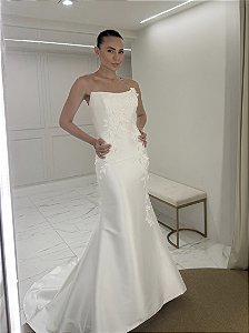 VESTIDO LACE APLICAÇÕES