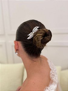 GRINALDA PENTE EM ZIRCÔNIA ESPIRAL