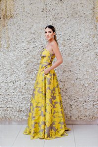VESTIDO LIMA NEON ESTAMPADO TOMARA QUE CAIA