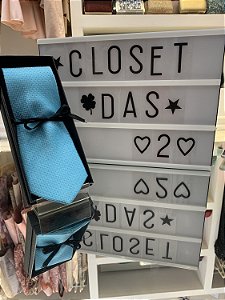 ALUGUEL GRAVATA AZUL TIFFANY