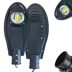 Luminária Led Pública Pétala Cob 50w Poste De Rua 75% Lúmen IP67 Branco Frio 6500K Bivolt 110v-220v