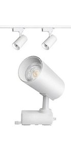 Kit Trilho Eletrificado 1 Metro + 2 Spots Led 10w Branco BQ 3000K Bivolt