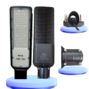 Luminaria Publica Led 150W Smd Rua Praça Poste IP67 Bivolt 110v-220v Branca Frio 6500K