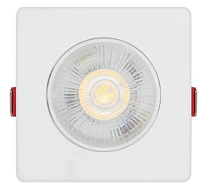 Spot LED Embutir Direcionável Quadrado 5W Bivolt 6500K Branco Frio Bivolt 9cmx2.5cmx9cm