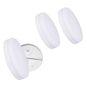 Kit 2 Plafon Led Borda Infinita 50W Redondo SOBREPOR 30x30cm Bivolt 110v-220v Neutro 4000K