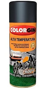 SPRAY COLORGIN ALTA TEMPERATURA PRETO FOSCO