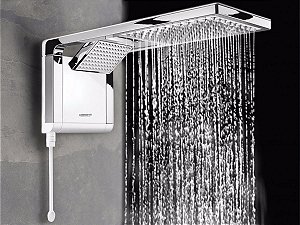 DUCHA LORENZETTI ACQUA DUO ULTRA BRANCO COM CROMADO 220V 7800W