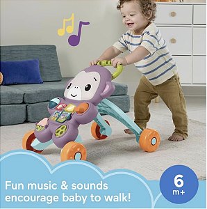Andador Infantil Macaco Mattel Fisher-Price Aprenda Comigo Musical