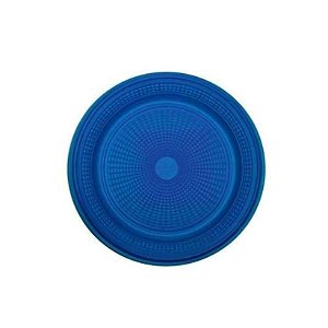 Prato Descartável Azul Escuro 15CM c/10 Unid. - Maricota Festas