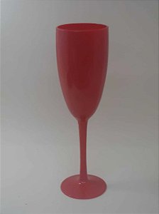 Taça de Champanhe Acrílica Vermelha - Maricota Festas