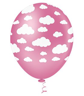 Balão Nuvem Rosa Sortido PICPIC 10'' c/25 Unid. - Maricota Festas