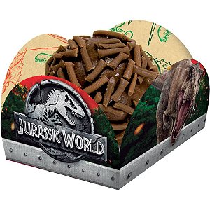 Porta Forminha Jurassic World c/40 Unid. - Maricota Festas