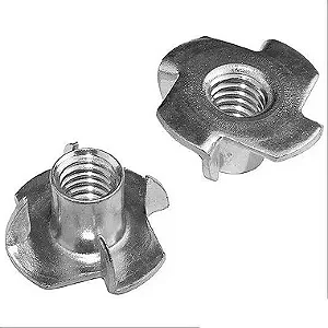 Porca Garra 3/16-24BSW Ferro Zinco Branco