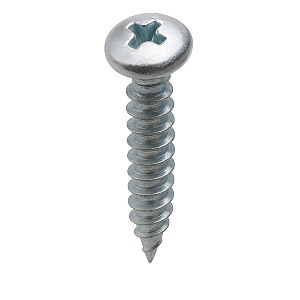 Parafuso Auto Atarraxante Cabeça Panela Phillips Ferro Zinco Branco 2.2 X 6.5