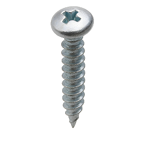 Parafuso Auto Atarraxante Cabeça Panela Phillips Ferro Zinco Branco 5.5 X 13