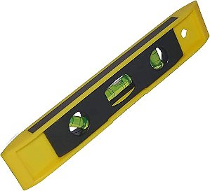 Nível plástico com base magnética 9 Pol