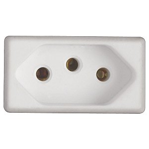 Módulo Tomada 2P+T Tramontina 20 A 250 V Branco