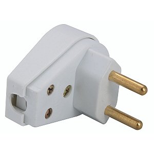 Plugue Angular 2P 250 V 20 A Tramontina Branco