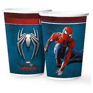 12 Copos Homem Aranha Festa De Aniversário 180 ML