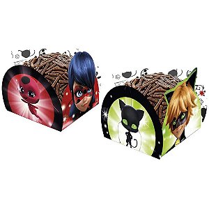 12 Copos Ladybug Cat Noir Core Festa De Aniversário 180 ML - Fantasia Kids