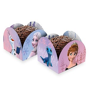 Porta Forminha Para Doces Frozen Festa Aniversário 50 Unidades