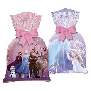 12 Sacolas Frozen Saquinho Lembrancinha Surpresa Festa Aniversário