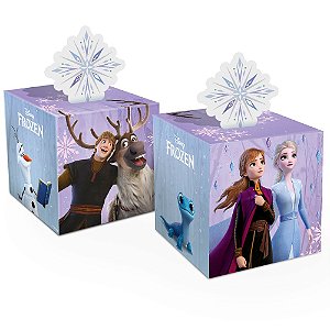Caixa Surpresa Frozen Para Lembrancinha Festa Aniversário 8 Unidades