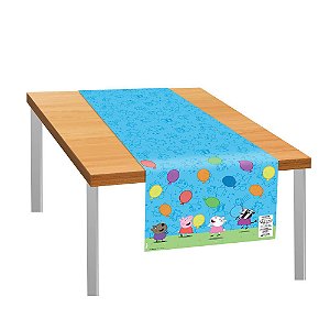 Trilho Caminho Toalha Mesa Tecido Festa Peppa Pig 40x200cm