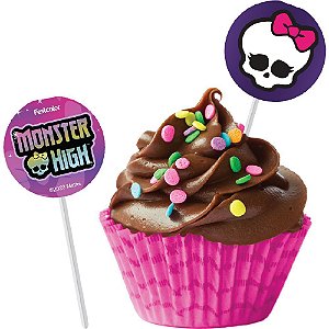 8 Picks Topo Decoração Doces Festa Monster High