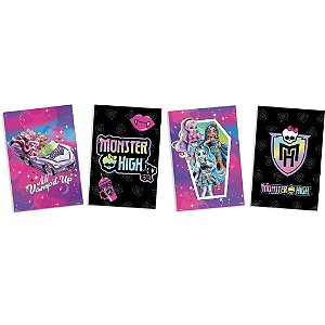 4 Quadros Cartaz Decoração Festa Monster High