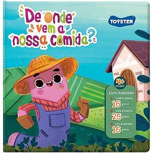 Livro Brinquedo De onde vem a nossa comida?