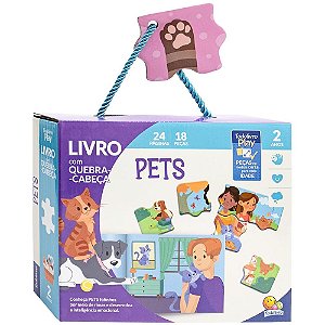 Box Livro com Quebra Cabeça Pets