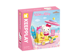 Blocos de Montar Banho de Sol Hello Kitty