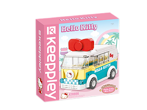 Blocos de Montar Mini-Ônibus Hello Kitty