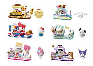 Blocos de Montar Restaurante Personagens Hello Kitty