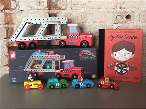 Caminhão Cegonha com 4 mini carros