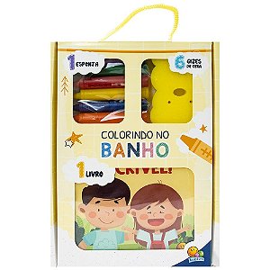 Colorindo no banho: Um dia Incrível