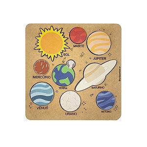 Tabuleiro de Encaixe Planetas