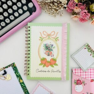 Caderno Minhas Receitas - Morangos