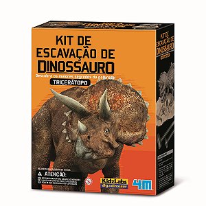 Kit Escavação de Dinossauro Triceratopo